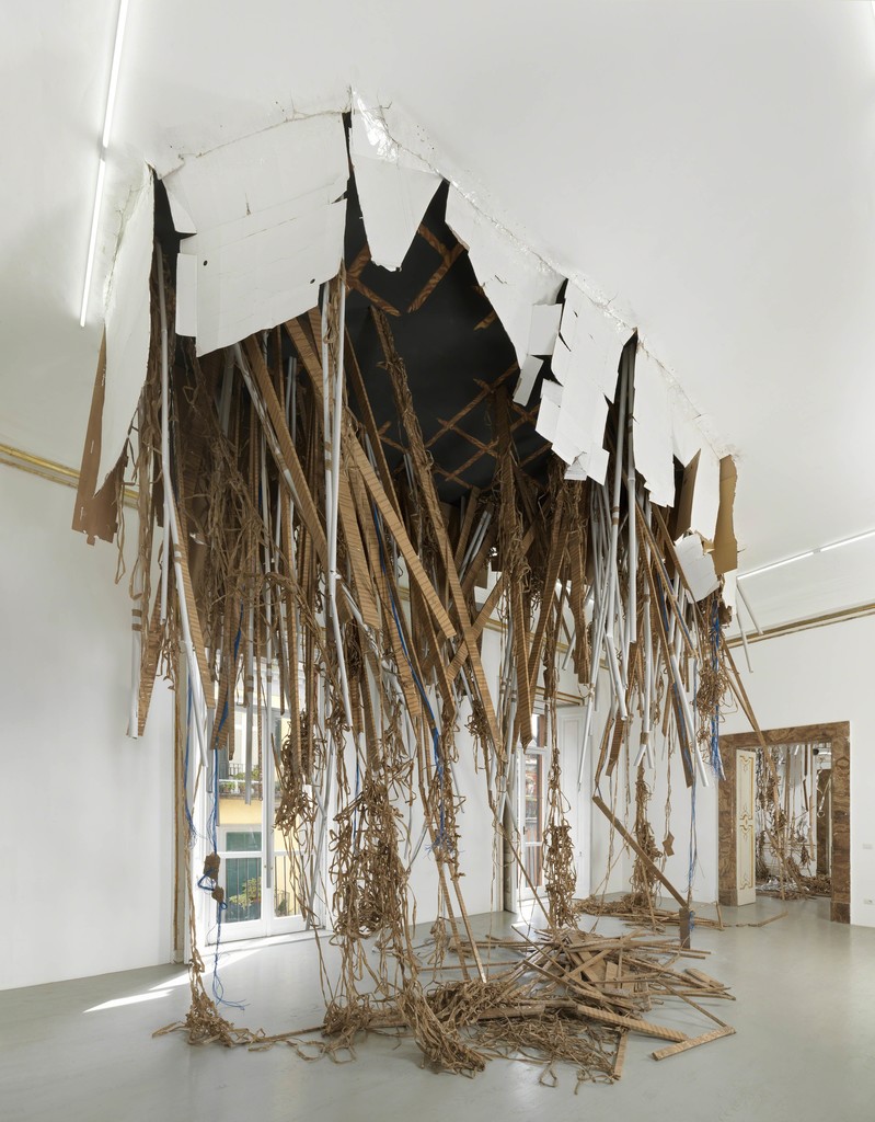 Thomas Hirschhorn - break-through - partial view of the exhibition - April 2013 - Galleria Alfonso Artiaco, Napoli Thomas Hirschhorn - break-through - partial view of the exhibition - April 2013 - Galleria Alfonso Artiaco, Napoli