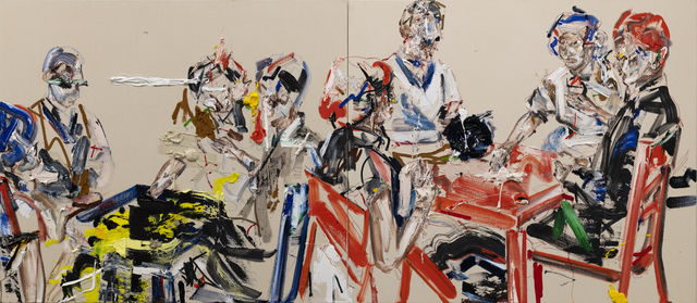 John Copeland, ‘Destroyer’, 2019, Painting, Oil on raw canvas (diptych), V1 Gallery