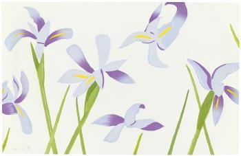 Alex Katz - Blue Flags