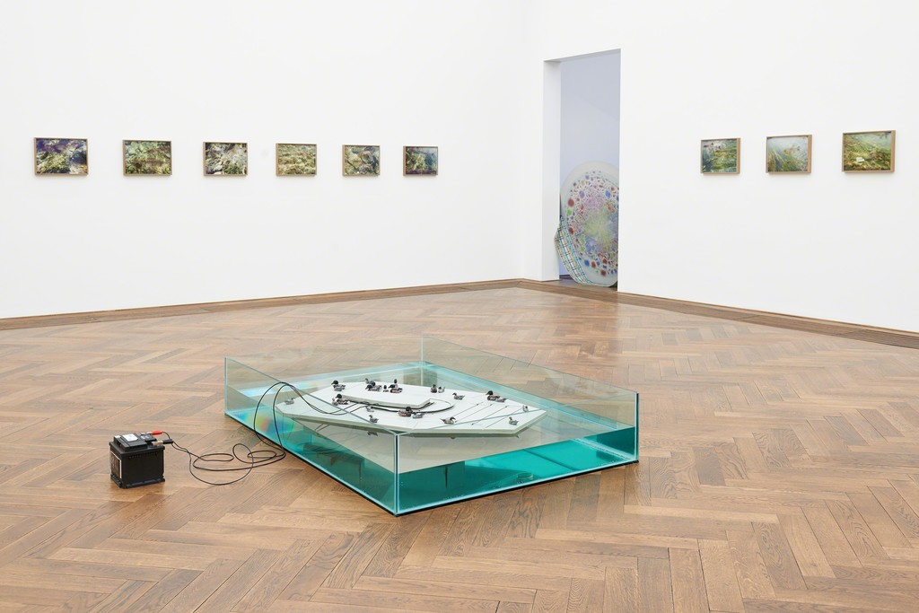 Marina Pinsky, Installation view Dyed Channel, Kunsthalle Basel, 2016. Photo: Philipp Hänger Marina Pinsky, Installation view Dyed Channel, Kunsthalle Basel, 2016. Photo: Philipp Hänger