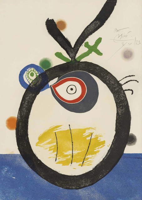 Joan Miró, ‘Plate 3, from: Quatre colors aparien el món’, 1974, Christie's