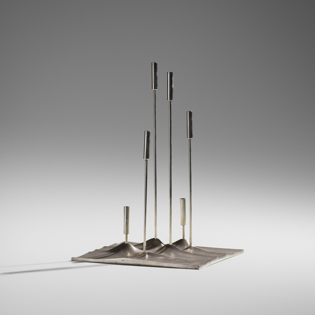 Tapio Wirkkala, ‘Sol Lunaire Candelabrum’, c. 1959, Design/Decorative Art, Silverplate, Rago/Wright
