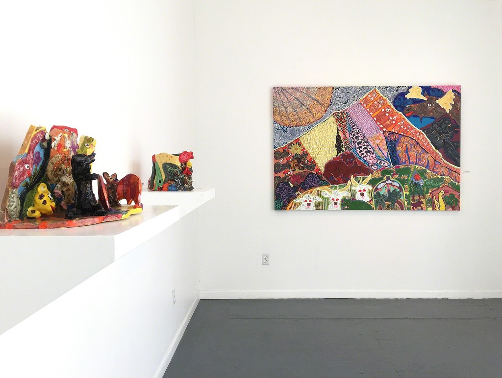 Maija Peeples-Bright, ceramic pieces and EnorMOOSE Everest, 2017 Maija Peeples-Bright, ceramic pieces and EnorMOOSE Everest, 2017
