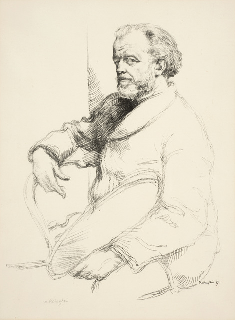 William Rothenstein, ‘Portrait of Henri Fantin-Latour’, 1898, Print, Lithograph, Ben Uri Gallery and Museum