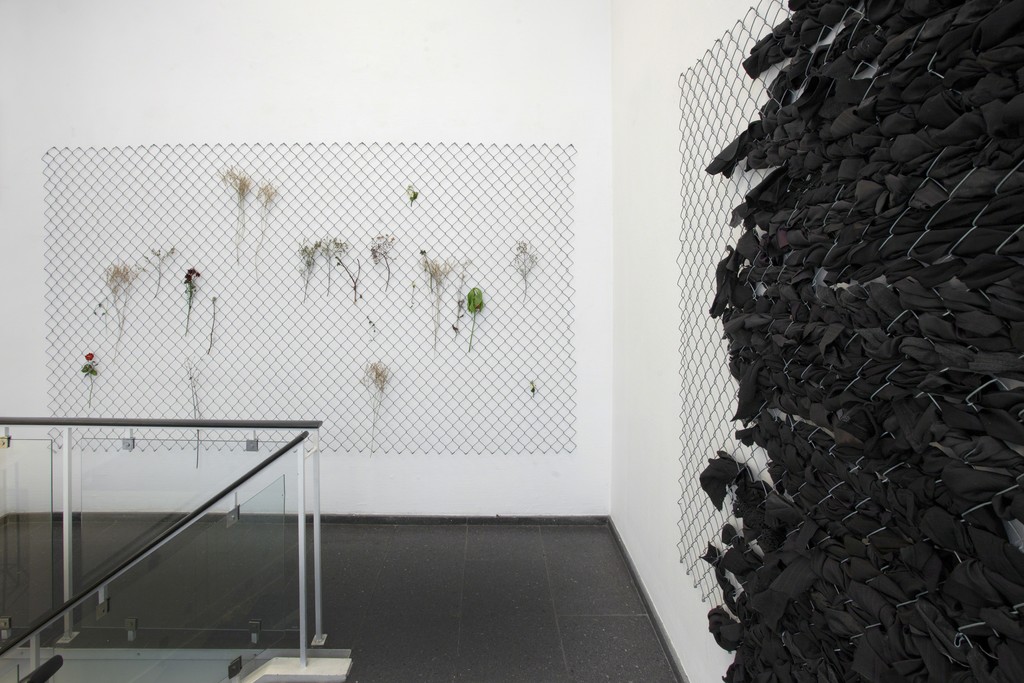 Eva Steen Christensen: Observatory. Installationview showing "Separations" (front) and "Dark Landscape" (side). Eva Steen Christensen: Observatory. Installationview showing "Separations" (front) and "Dark Landscape" (side).