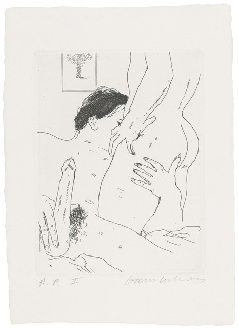 David Hockney, ‘An Erotic Etching’, 1975, Christie's