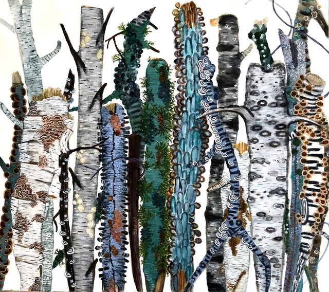 Katie DeGroot, ‘Cocktail Party VI’, 2020, Drawing, Collage or other Work on Paper, Watercolor on paper, Kathryn Markel Fine Arts