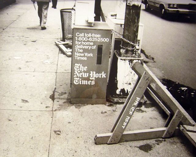 Andy Warhol, ‘Newspaper Dispenser, The New York Times 1986’, 1986, Photography, Silver Gelatin Print, Hammer und Partner