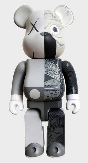 KAWS, ‘Grey Dissected Bearbrick’, 2010 , Design/Decorative Art, Painted Cast Vinyl, Lush Art Agency