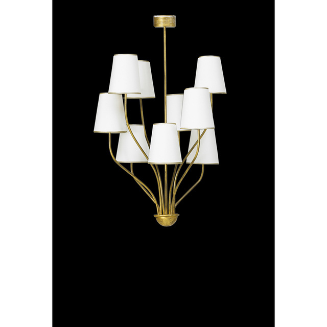 Style of Jean Royère, ‘Nine-arm chandelier, France’, 1950s, Rago/Wright