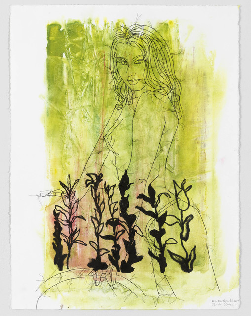 Ghada Amer & Reza Farkhondeh, ‘Black Forest Sweetheart’, 2017, Goodman Gallery