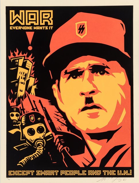 Shepard Fairey, ‘Bush Gore Poster’, 2003, Print, Screenprint in colors on speckled cream paper, Heritage Auctions
