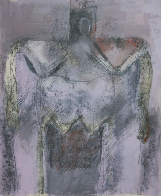 Gilberto Navarro, ‘Abstract Female Nude Lavender’, 1977, Drawing, Collage or other Work on Paper, Mixed media on paper, EastCoastArt