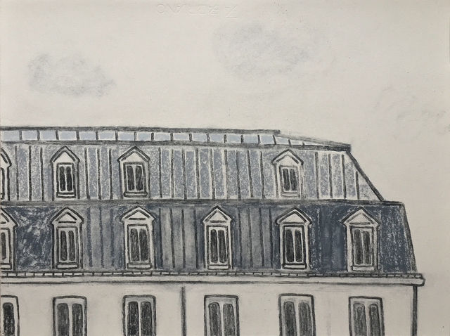 William Wright, ‘Paris’, 2018, Drawing, Collage or other Work on Paper, Charcoal and pastel on paper, Galerie Ariane C-Y