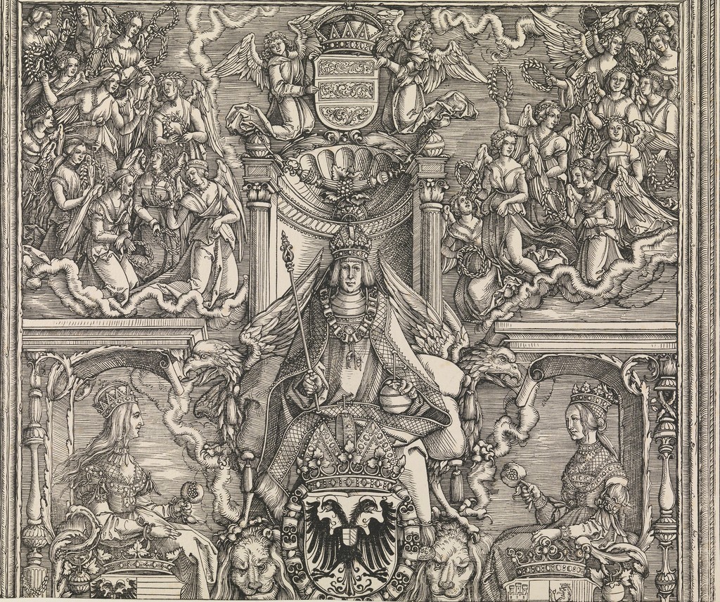 The Arch of Honour of Maximilian I (Detail), by Albrecht Dürer 1515 The Arch of Honour of Maximilian I (Detail), by Albrecht Dürer 1515