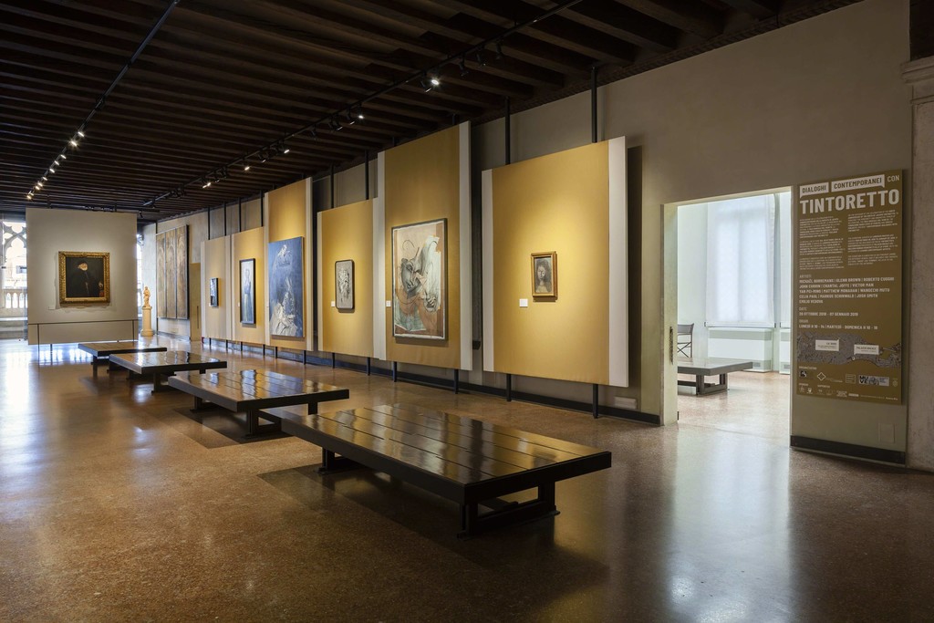 Install shot "Contemporary Dialogues with Tintoretto". Image courtesy of Zuecca Projects. Photography by Marco Dabbicco Install shot "Contemporary Dialogues with Tintoretto". Image courtesy of Zuecca Projects. Photography by Marco Dabbicco