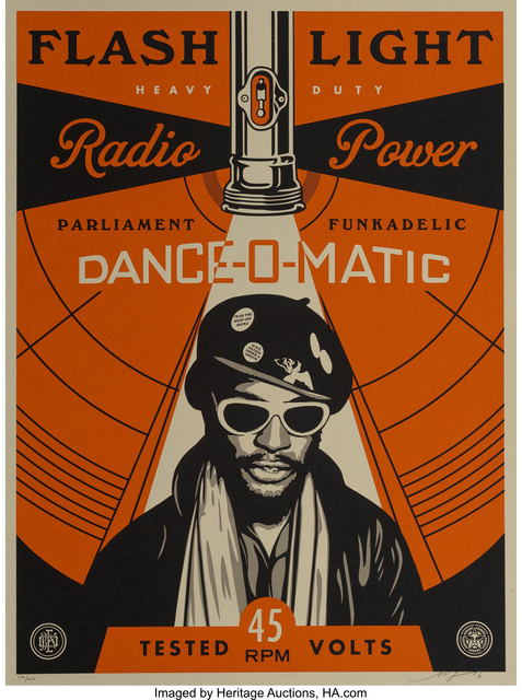 Shepard Fairey (OBEY), ‘George Clinton Flash Light’, 2016, Heritage Auctions