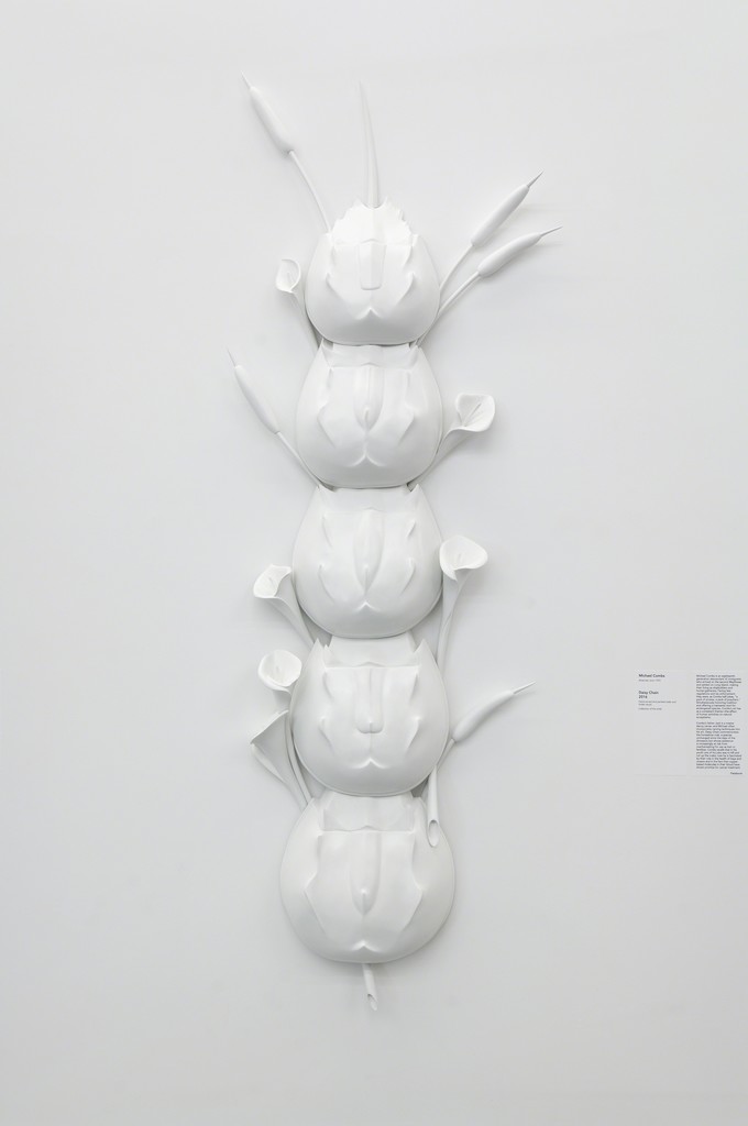 Installation view of Michael Combs’s "Daisy Chain" (2016) as part of special exhibition "Radical Seafaring" on view at the Parrish Art Museum, Water Mill, New York, May 8 – July 24, 2016. Photo: Gary Mamay Installation view of Michael Combs’s "Daisy Chain" (2016) as part of special exhibition "Radical Seafaring" on view at the Parrish Art Museum, Water Mill, New York, May 8 – July 24, 2016. Photo: Gary Mamay
