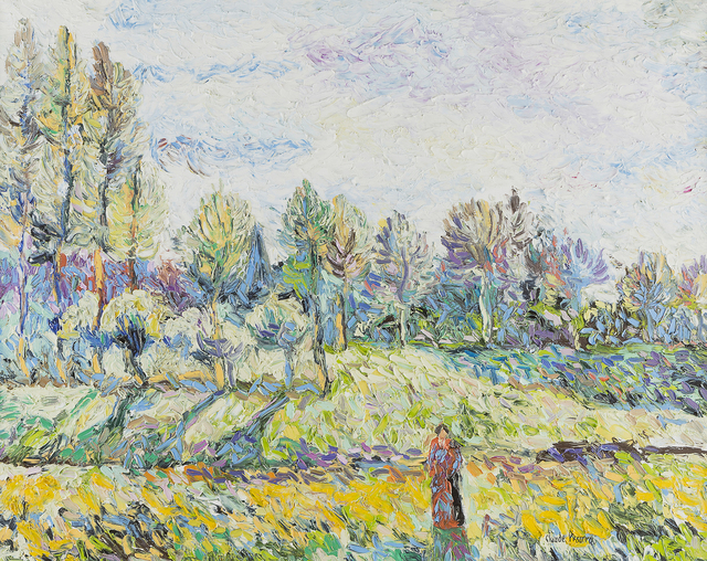 Hugues Claude Pissarro, ‘Le Pre Fadette’, Painting, Oil on canvas, John Moran Auctioneers