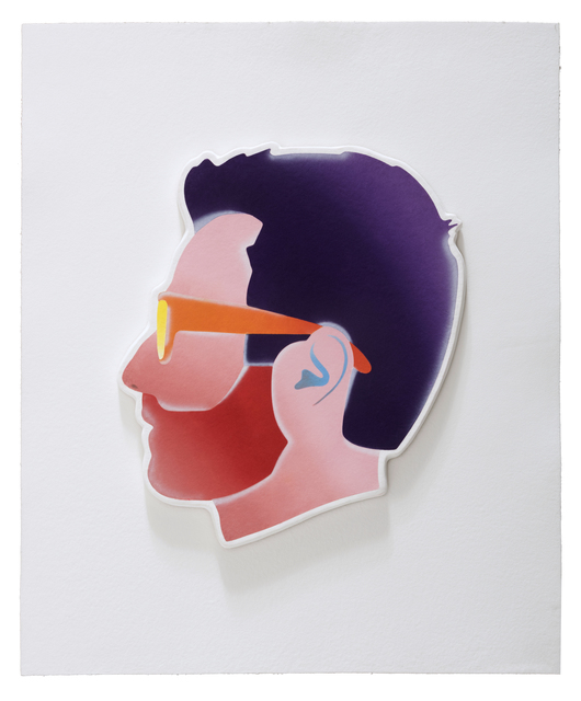 Alex Israel, ‘Self-Portrait’, 2017, Drawing, Collage or other Work on Paper, Mixografía® print on handmade paper, Mixografia