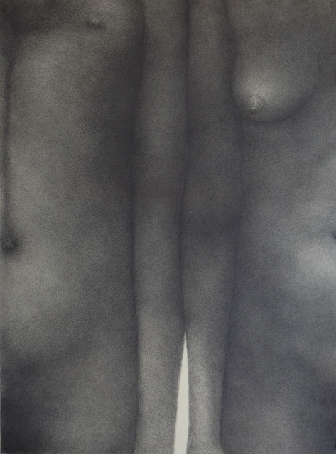 Diana Quinby, ‘Couple vertical II’, 2020, Drawing, Collage or other Work on Paper, Crayon graphite sur papier, Galerie Arnaud Lefebvre
