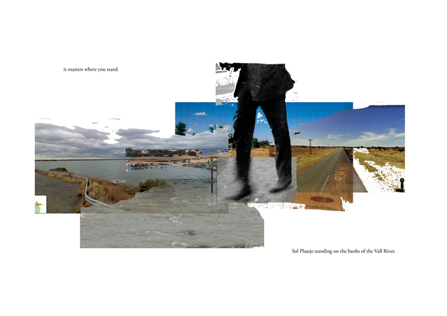 Simon Gush, ‘It Matters Where You Stand (Sol Plaatje)’, 2019, Drawing, Collage or other Work on Paper, Silkscreen on cotton paper, Stevenson