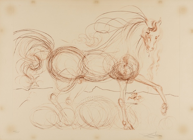 Salvador Dalí, ‘L'Etalon Blanc (Hommage au cheval) (M & L 639a)’, 1973-1974, Forum Auctions
