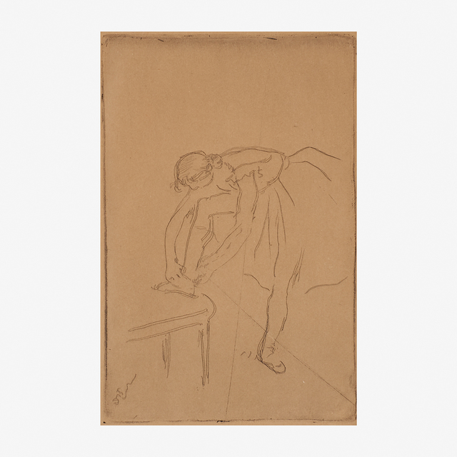 Edgar Degas, ‘Danseuse Mettant son Chausson’, ca 1892, Print, Etching (framed), Rago/Wright