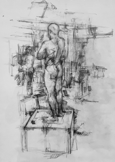William Boyd Woods, ‘Standing Male Nude’, 2018, Robert Kananaj Gallery