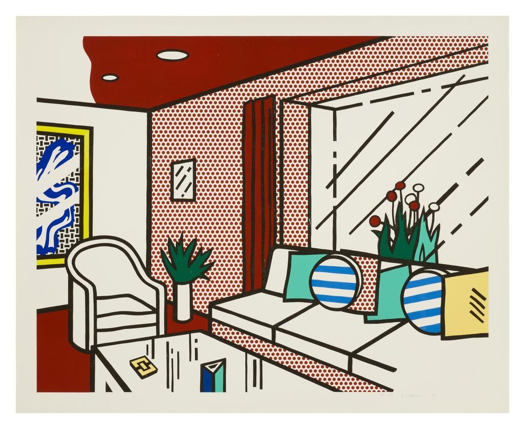 Roy Lichtenstein - The Living Room, from the Interior series