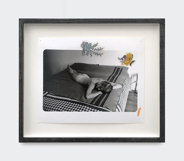Kingsley Ifill, ‘Untitled’, 2019, Photography, Artist made gelatin silver print, marker and stickers In handmade transparent black ash wood frame with Ultravue glass, V1 Gallery