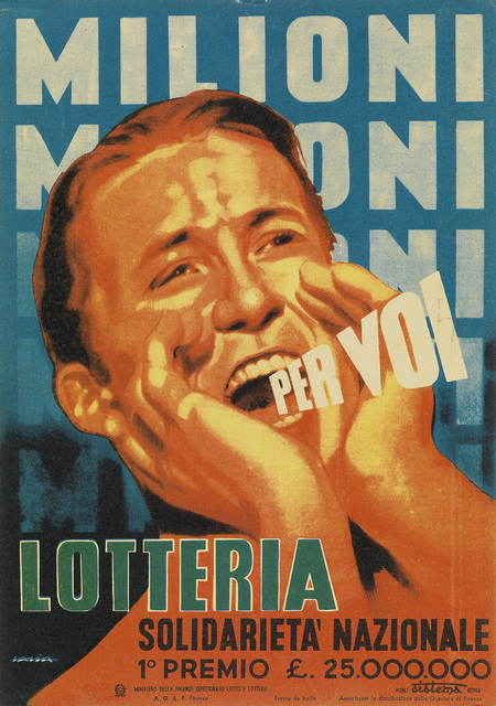 Alfredo Lalia, ‘MILIONI PER VOI / LOTTERIA’, Swann Auction Galleries