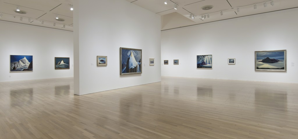 Caption: Installation view of The Idea of North: The Paintings of Lawren Harris. October 11, 2015–January 24, 2016. Hammer Museum, Los Angeles. Photo: Brian Forrest. Caption: Installation view of The Idea of North: The Paintings of Lawren Harris. October 11, 2015–January 24, 2016. Hammer Museum, Los Angeles. Photo: Brian Forrest.