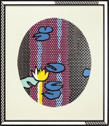 Roy Lichtenstein - Water Lilies - Blue Lily Pads