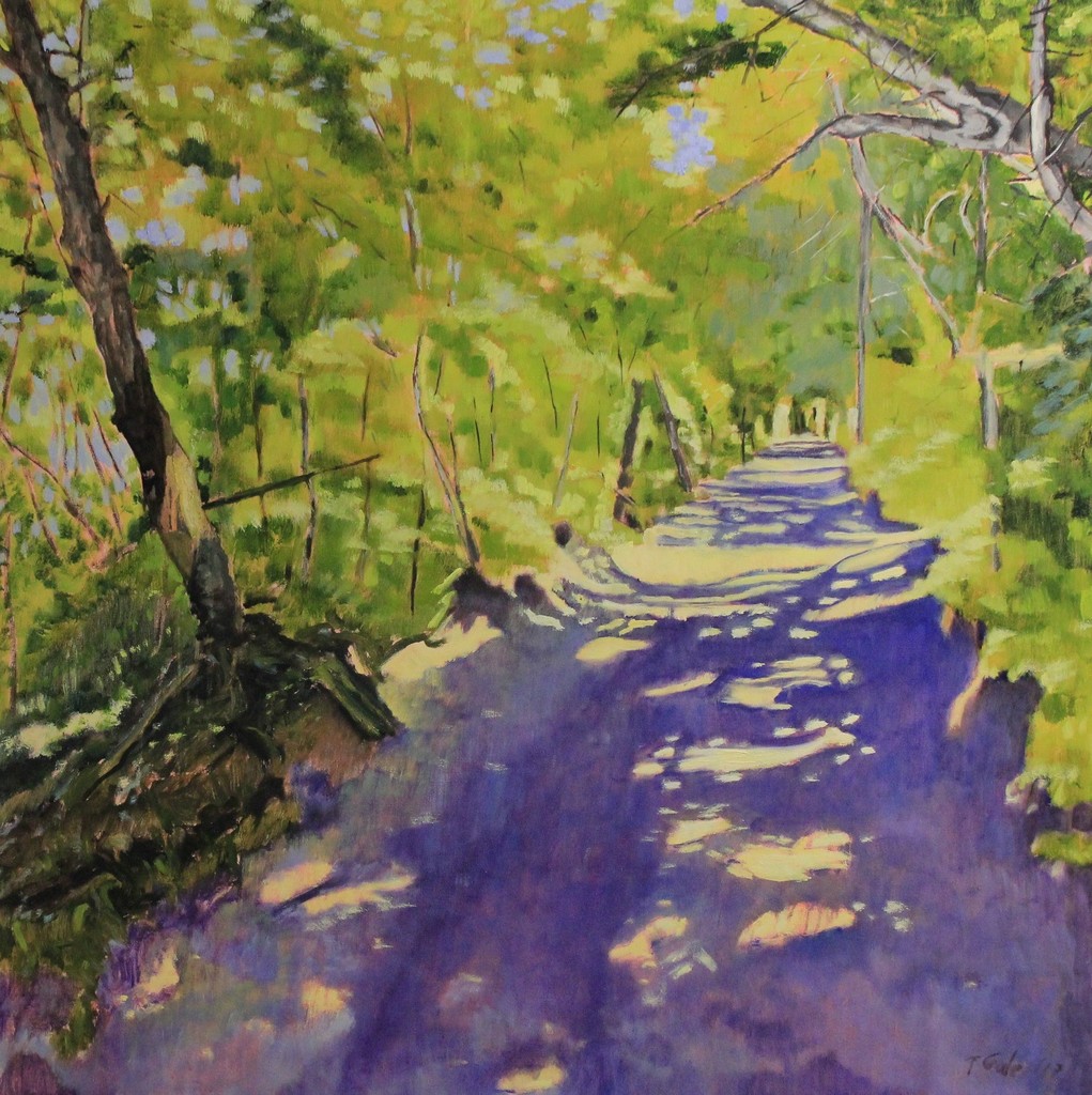 Tom Gale - Emily Murphy Park Trail - 36x36 - oil on canvas - 2017 Tom Gale - Emily Murphy Park Trail - 36x36 - oil on canvas - 2017