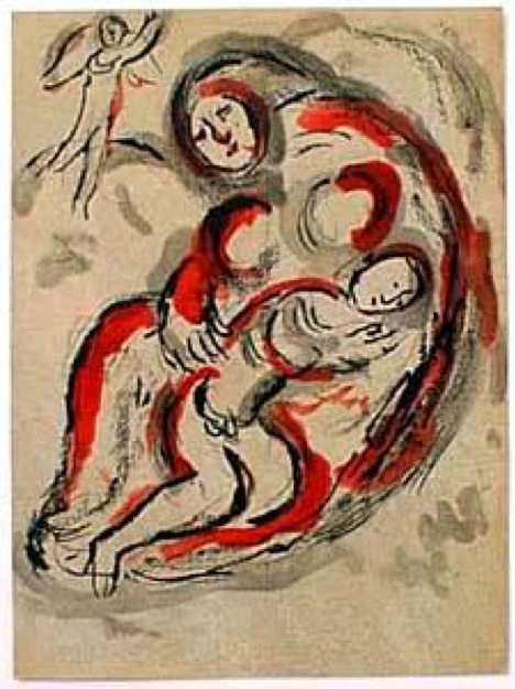 Marc Chagall, ‘Hagar in the Desert’, 1960, Print, Lithograph, Galerie d'Orsay