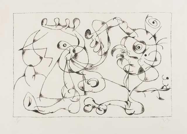 Joan Miró, ‘Les Nobles à la Trappe I (from Ubu Roi) (Mourlot 410)’, 1966, Forum Auctions