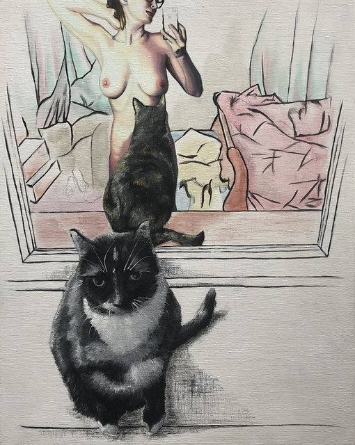 Lauren Rinaldi, ‘Fan Fiction’, 2018, Painting, Oil on panel, InLiquid