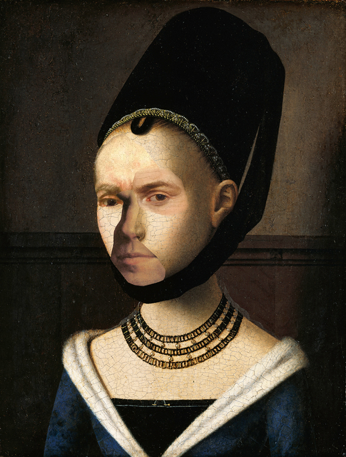 Artemis Potamianou, ‘The Unknown Masterpiece: Portrait of a Young Woman’, 2018, Mixed Media, Collage (printed canvas, c-prints), IFAC Arts