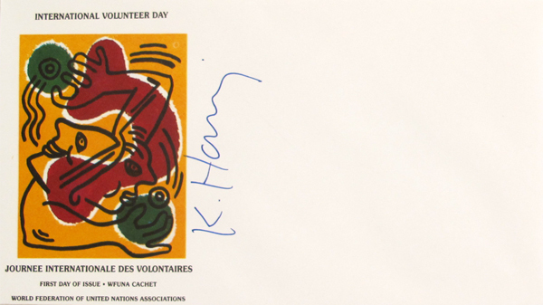 Keith Haring, ‘ International Volunteer Envelope’, 1989, Hamilton-Selway Fine Art