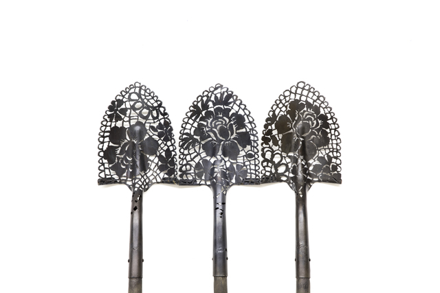 Cal Lane, ‘Shovels’, 2016, Sculpture, Plasma-cut shovels, Art Mûr