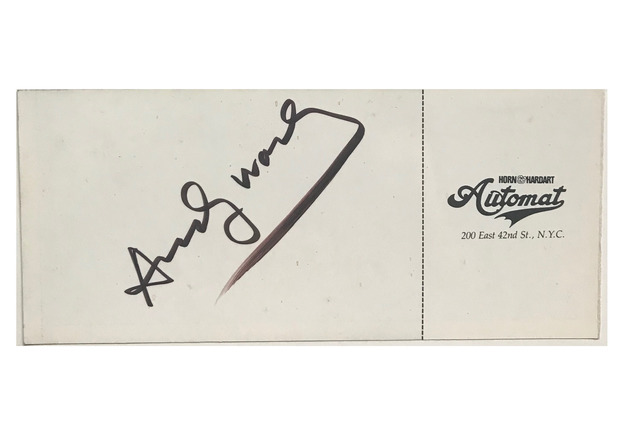 Andy Warhol, ‘"You're Invited to a Party", 1981, SIGNED, 2-Invitations / Tickets, Fundraiser Lighthouse for the Blind, Horn & Hart Automat Restaurant NYC.’, 1981, VINCE fine arts/ephemera