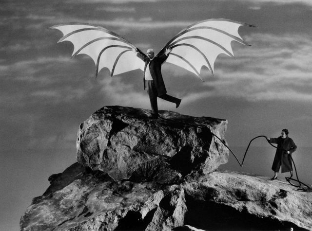 Gilbert Garcin, ‘L’envol d’Icare (d’après Léonard de Vinci) - The flight of Icarus (after Leonardo da Vinci)’, 2005, Photography, Gelatin silver print, Stephen Bulger Gallery