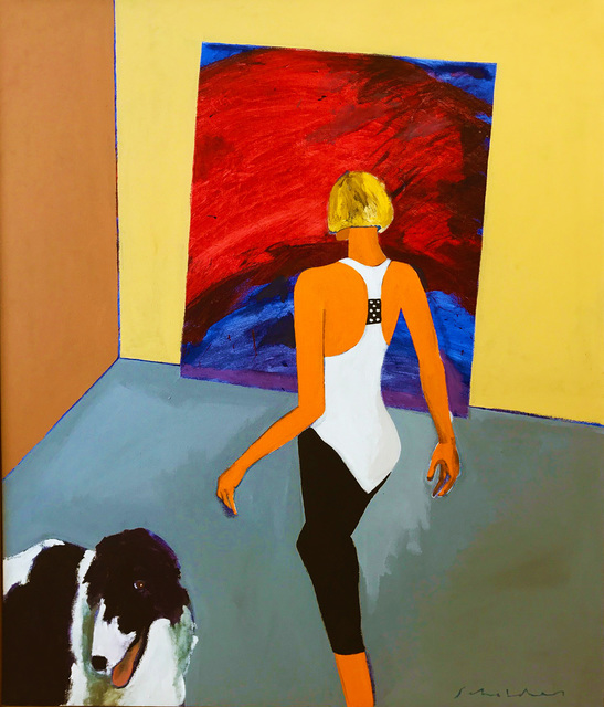 Fritz Scholder | Woman and Dog No. 6 | Available for Sale | Artsy