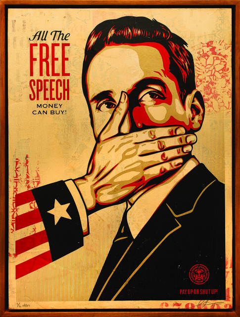 Shepard Fairey (OBEY), ‘Pay Up or Shut Up’, 2015, Underdogs Gallery