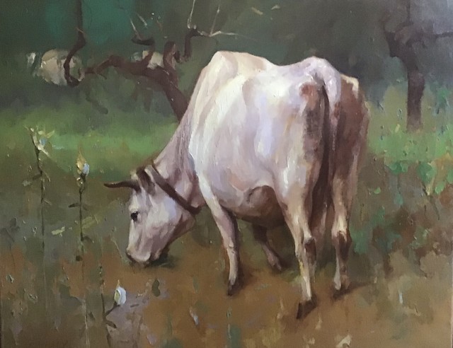 Paul Rahilly, ‘Young Italian Cow’, 2001, Painting, Oil on canvas, Gallery NAGA