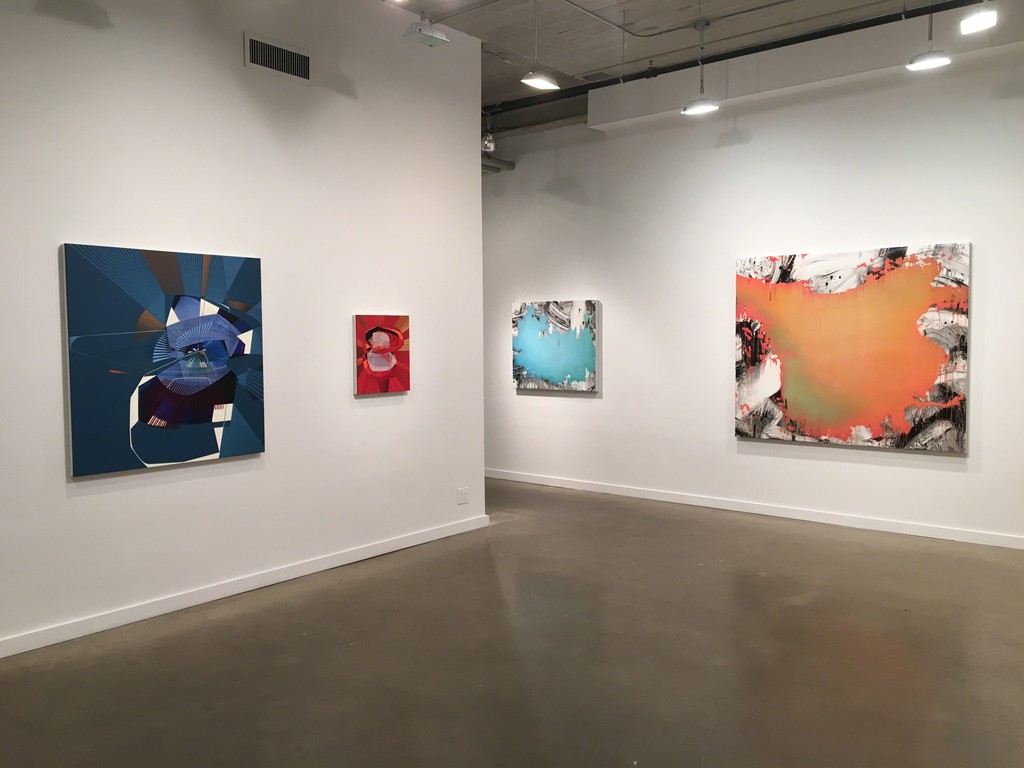 (From left) Alex Couwenberg "Into The Sea" and "Advert," (right) Jeff Muhs "What Dream Is This" and "Flanked by Ravens" (From left) Alex Couwenberg "Into The Sea" and "Advert," (right) Jeff Muhs "What Dream Is This" and "Flanked by Ravens"