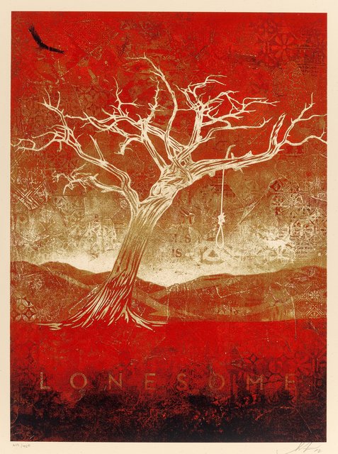 Shepard Fairey, ‘Tom Dula (White)’, 2012, Print, Screenprint in colors on cream speckled paper, Heritage Auctions