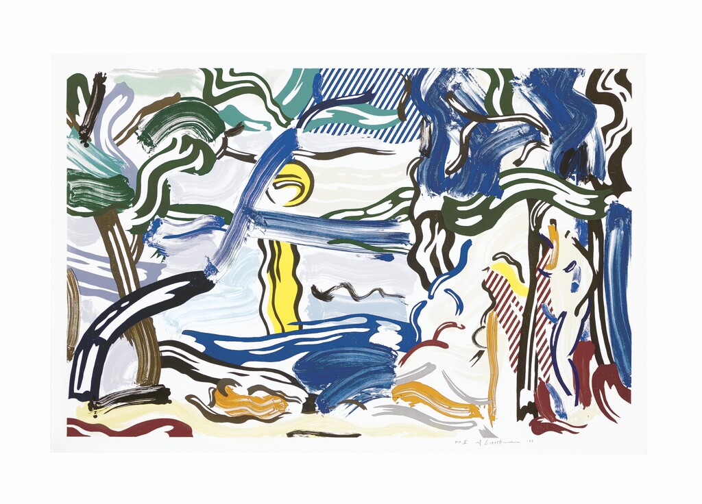 Roy Lichtenstein - Moonscape, from Landscapes
