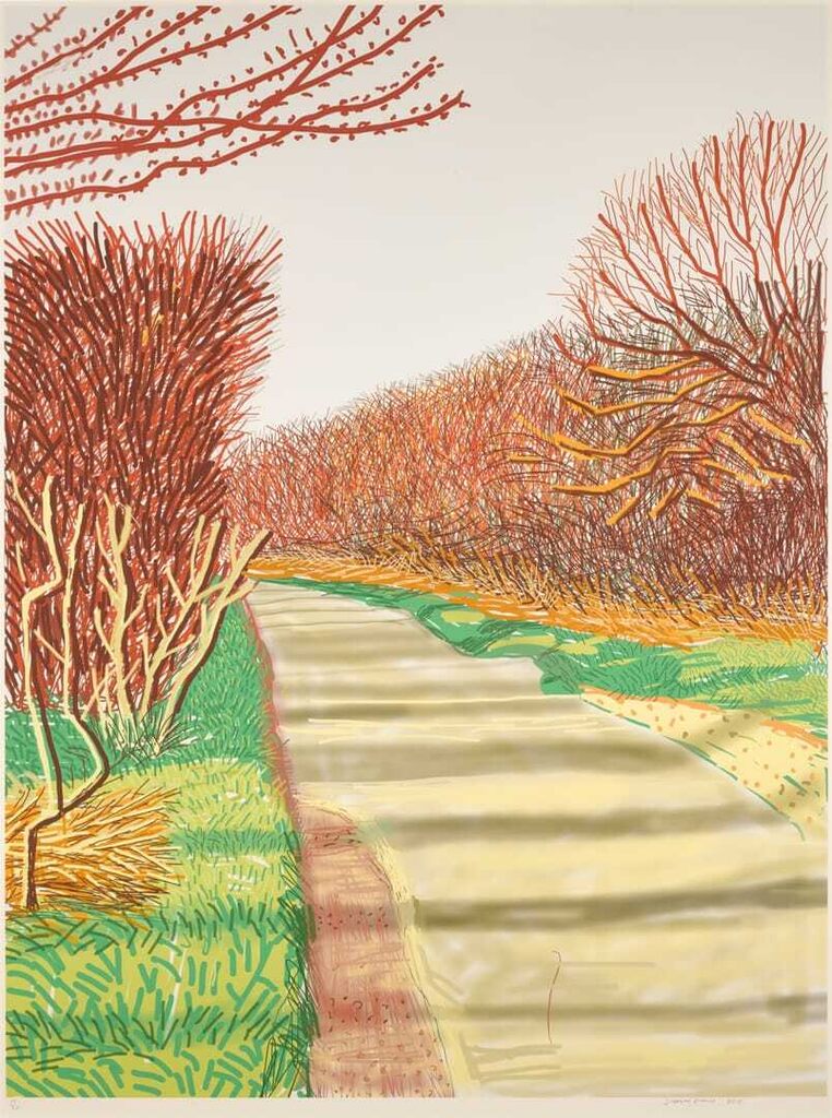 David Hockney - The Arrival of Spring in Woldgate, East Yorkshire in 2011 (twenty eleven) - 21 March